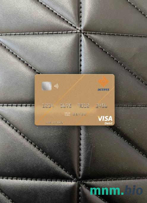 Gambia Access bank visa obciążyć card wygląd fotograficzny skan PSD + zdjęcie